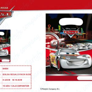 BOLSA DE REGALO CARS-SILVER