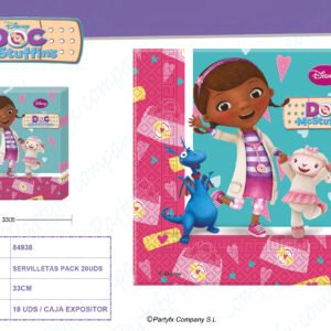 SERVILLETAS DE PAPEL DOC MCSTUFFINS PK-20UDS
