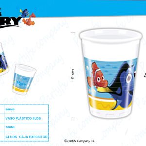 VASOS DE PLASTICO 200ML PK-8UDS