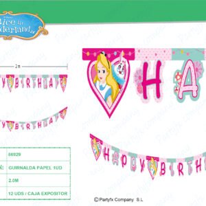 GUIRNALDA DE ALICE IN WONDERFULLAND