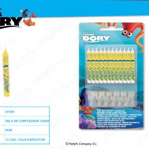 VELA DE CUMPLEANOS FINDING DORY PK-12UDS