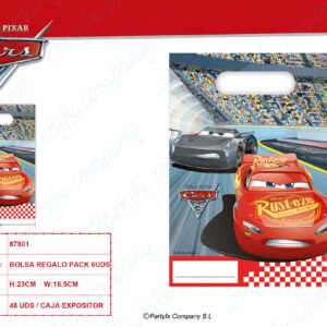BOLSA DE REGALO CARS 3    PK - 6UDS