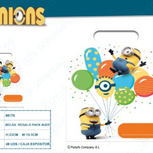 BOLSA DE REGALO DE MINIONS BALLOONS 6UDS