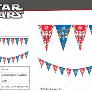 BANDERIN DE PLASTICO STAR WARS FORCE