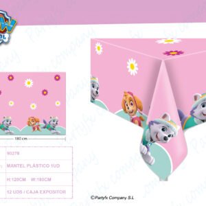 MANTEL DE PLASTICO PAW PATROL SKYE Y EVEREST