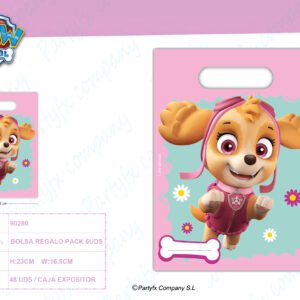 BOLSA DE REGALO PAW PATROL SKYE Y EVEREST PK- 6UDS