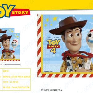 SERVILLETAS DE PAPEL 2CAPAS TOY STORY4    PK -20UDS