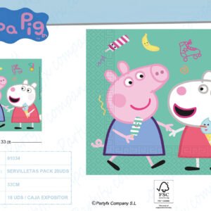 SERVILLETA PAPEL DE PEPPA PIG NEXT GENERATION 20UDS