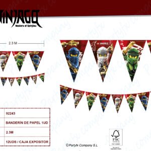 BANDERIN DE PAPEL  LEGO NINJAGO