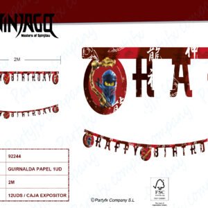 GUIRNALDA DE PAPEL  LEGO NINJAGO