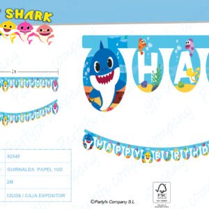 GUIRNALDA DE PAPEL BABY SHARK