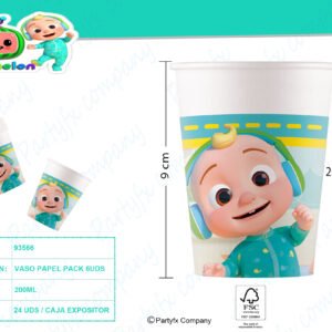 VASO PAPEL FSC 200ML DE COCOMELON