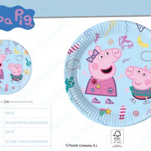 PLATO PAPEL 23CM DE PEPPA PIG MESSY Y PLAY NEXT GENERATION 6UDS