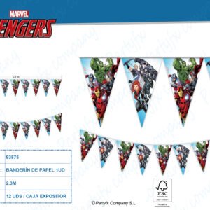 BANDERIN PAPEL FSC AVENGERS INFINITY STONES