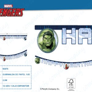 GUIRNALDA DE AVENGERS INFINITY STONES MARVEL 1UD