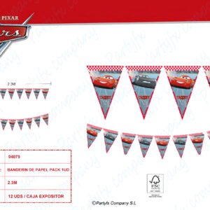 BANDERIN DE PAPEL CARS