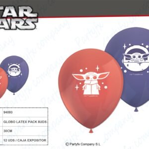 GLOBO LATEX DE MANDALORIAN PACK8UDS