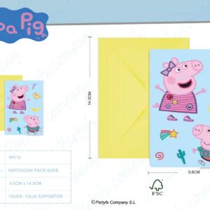 TARJETAS DE INVITACION PEPPA PIG