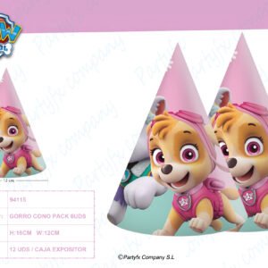 GORROS DE PAW PATROL SKYE Y EVEREST PK- 6UDS