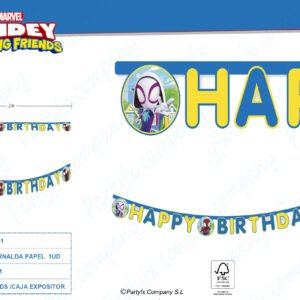 GUIRNALDA PAPEL 2M DE SPIDEY AND HIS AMAZING FRIENDS MARVEL