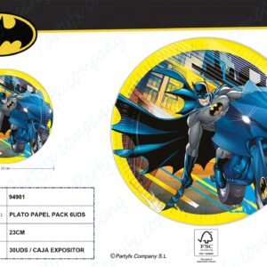 PLATO PAPEL 23CM FSC DE BATMAN ROGUE RAGE NEXT GENERATION  6UDS