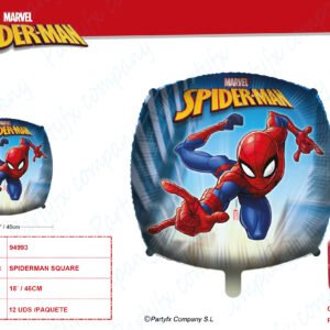 Foil Balloon square shaped 46cm SPIDERMAN MARVEL