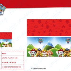 MANTEL PLASTICO DE PAW PATROL