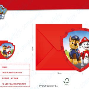 TARJETA DE INVITACION PAW PATROL