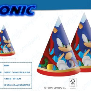 Gorro cono Sonic sega