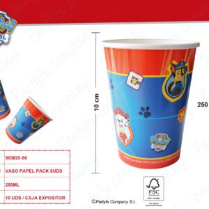8 Cups Paw Patrol Paper 250 ml