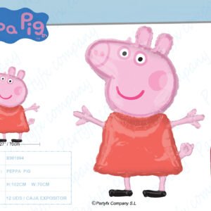 GLOBO FOIL PEPPA PIG 102CM X 70CM