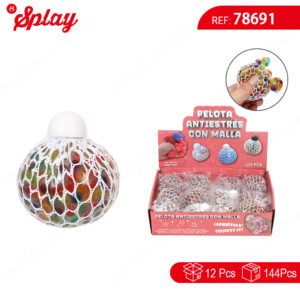 Bola de tul con cuentas