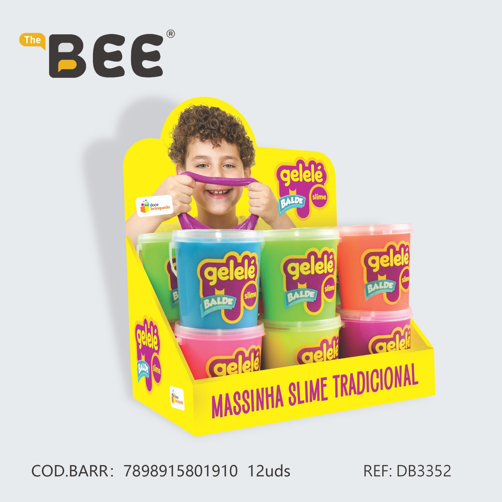 Gelelé Slime Balde 457g 3x12 Tradicional