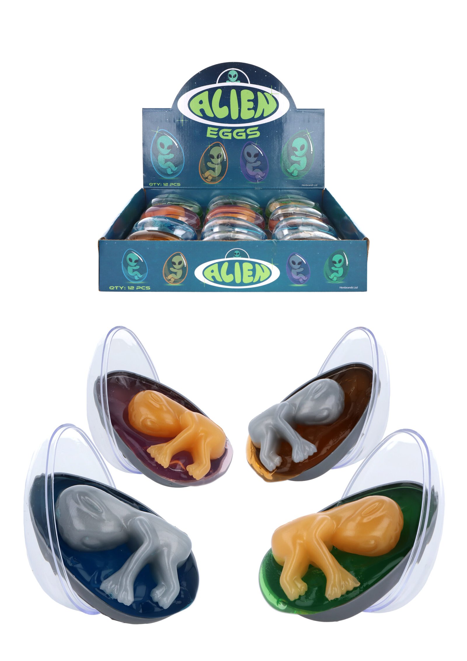 EGG ALIEN GIANT W/BABY 58G 8.5CM X 5.5CM