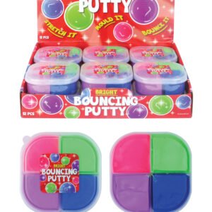 PUTTY BOUNCING 4 TONE TUB 60G 8.5CM X 3.3CM