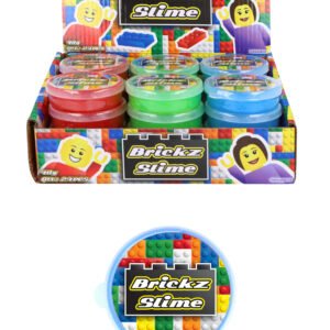 SLIME BRICKZ 40G 7CM X 2CM ASTD COLS
