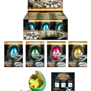 EGG 6CM GROWING DINO 4 COLS 6 ASTD