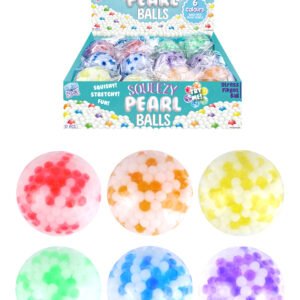 BALL SQUEEZE TWO COLOURS 6CM 6 ASTD COLS