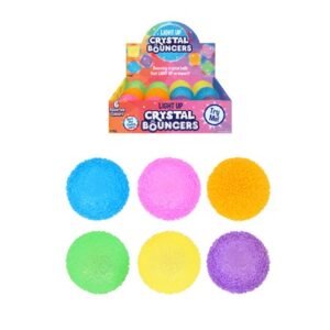 BALL SPARKLE W/LIGHT 5.5CM 6 ASTD COLS