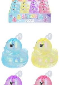 SQUEEZE DUCK W/SUGAR 8.5CM 4 ASTD COLS