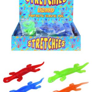STRETCH STICKY LIZARD 22CM 4 ASTD COLS