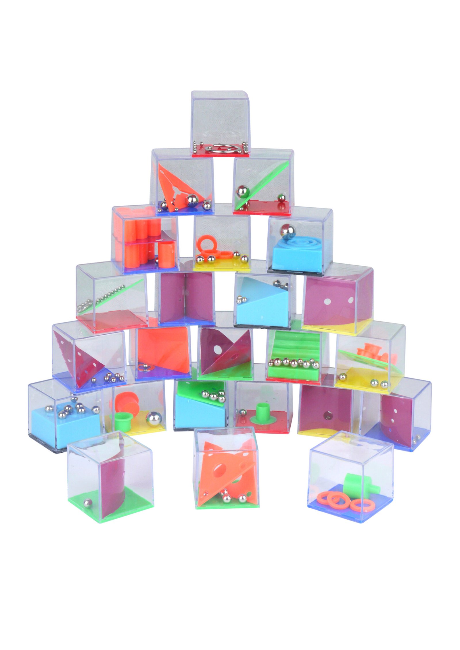 PUZZLE BALL CUBES 4CM 24 ASTD