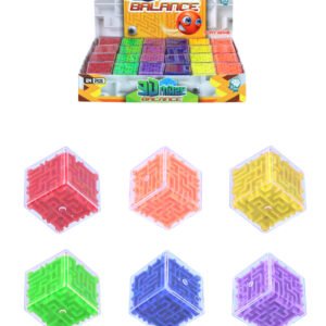PUZZLE MAZE CUBES 3D 2.8CM 6 COLS