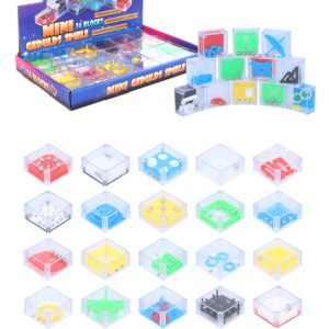 PUZZLE BALL CUBES 3.5CM X 3.5CM X 1.7CM 24 ASTD